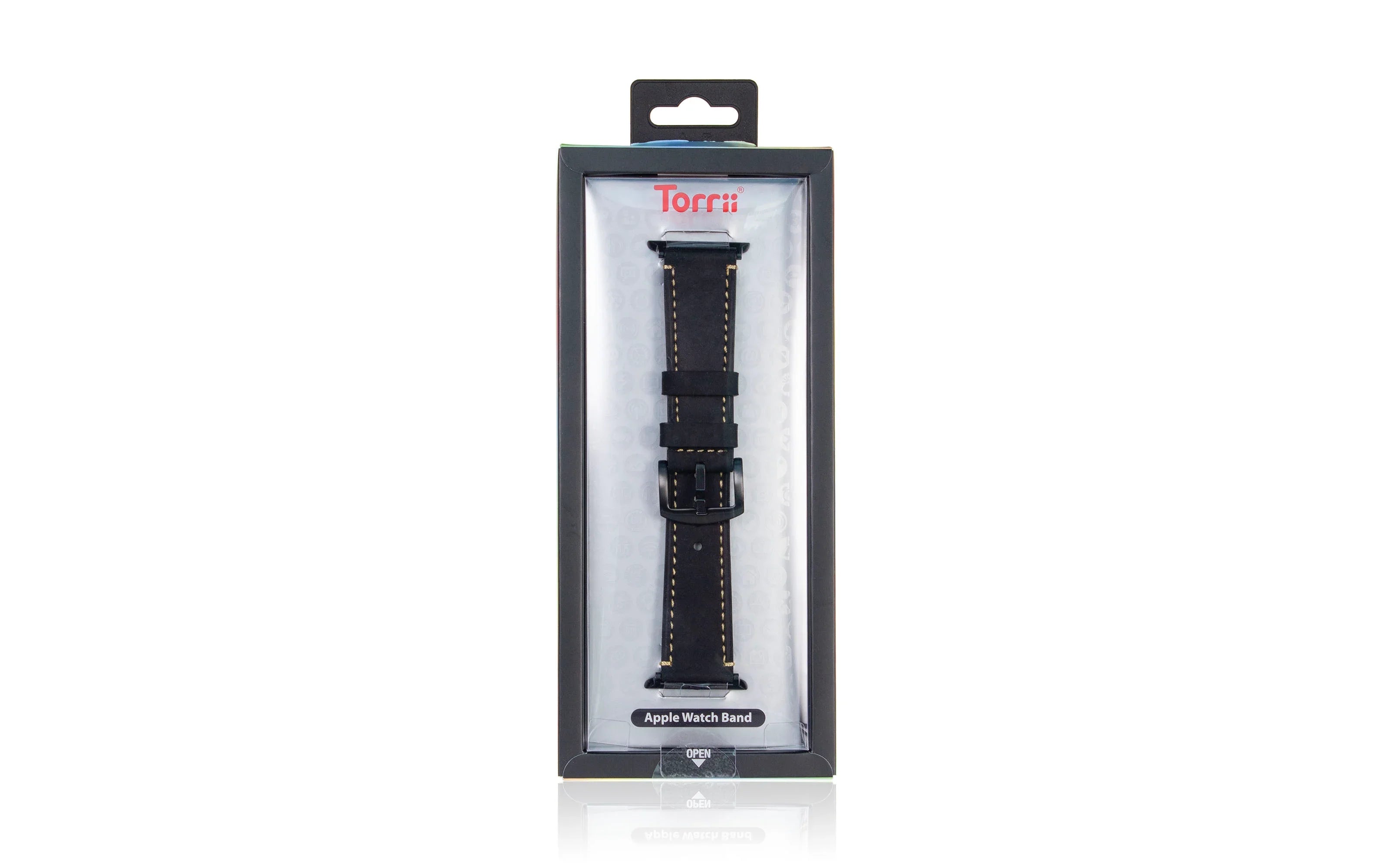 Torrii Watch 49/46/45/44 Mm Strap - Black Leather - Tashqila Torrii Watch 49/46/45/44 Mm Strap - Black Leather - Tashqila